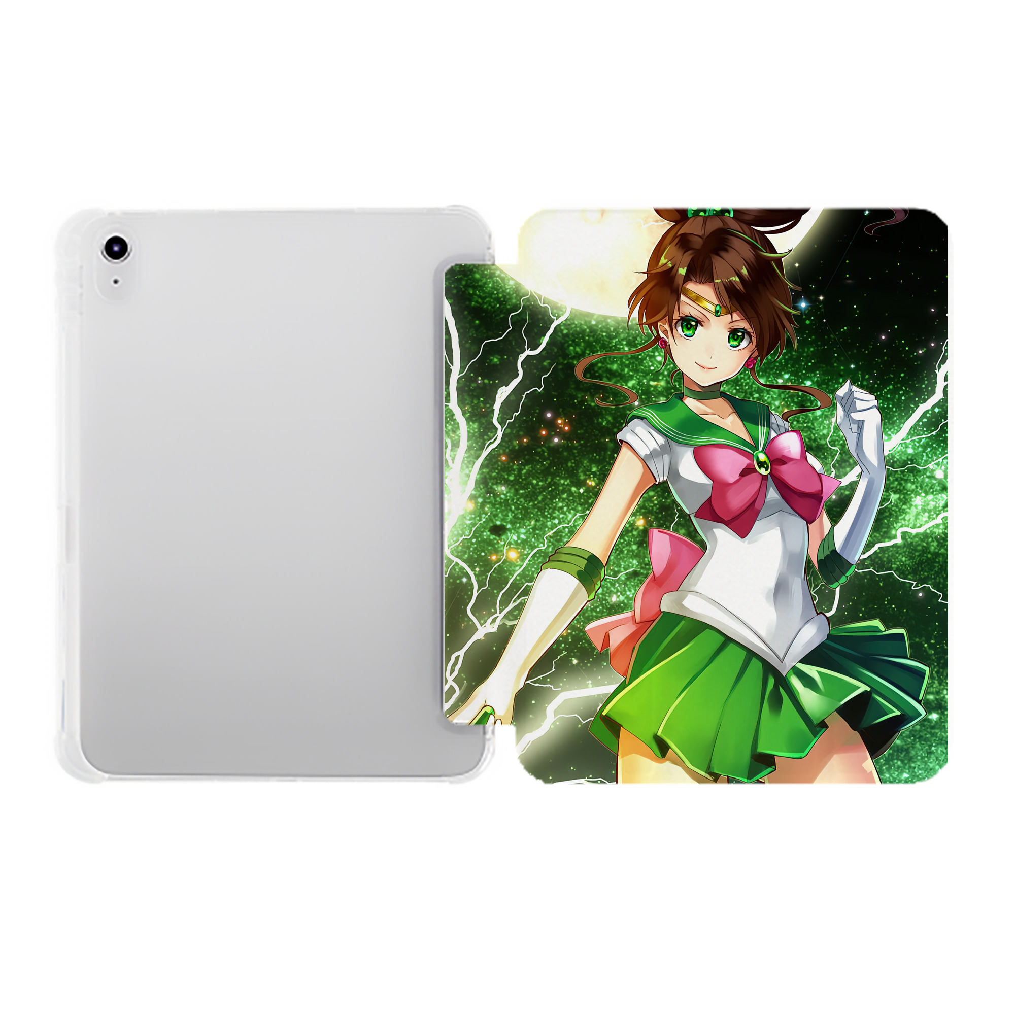 （画像用） 美少女戦士セーラームーン Sailor Moon IPad ケース ペン収納付き 三つ折りスタンド PUレザー×シリコン 対応機種9.5/10.5/10.9インチ